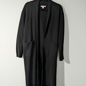 Joe Fresh Black Long Cardigan
